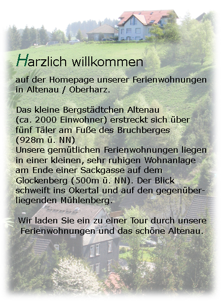 Harzlich willkommen